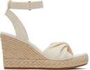1005831222 TOMS WOMEN'S MARISELA SANDAL NATURAL SLUBBY WOVEN SIZE 8 - Like New