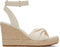 1005831222 TOMS WOMEN'S MARISELA SANDAL NATURAL SLUBBY WOVEN SIZE 8 - Like New