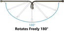 Urbanest Set of 2 Swing Arm Rods 3/4-inch Diameter 14-inch to 24-inch B01MXMUS1B - Brand New