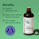 Plant Therapy Organic Peppermint Essential Oil 100 mL (3.3 oz) - Brand New