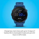 Garmin Forerunner® 255, GPS Running Smartwatch, Tidal Blue - Like New