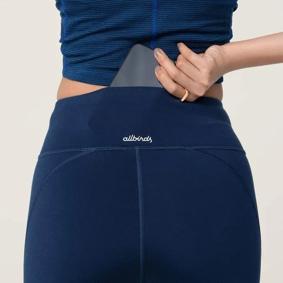 ALLBIRDS NATURAL LEGGING WOOL BLEND - SIZE: WOMEN S - TRUE NAVY - Brand New