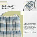 Arlee Home Fashions Fiber Filled Chair Pads 14” L X 15” W B0B4R718B2 - Slate - Brand New