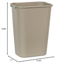 Rubbermaid Commercial Products Deskside Wastebasket/Trash Can - Beige - Like New