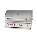 BULL BBQ OUTLAW 30-INCH 4-BURNER BUILT PROPANE GAS GRILL, 26038 - SILVER - Like New