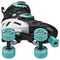 ROLLER DERBY YOUTH ADJUSTABLE ROLLER SKATES 4 WHEELS - YOUTH Y3-6 - BLUE/BLACK - Like New