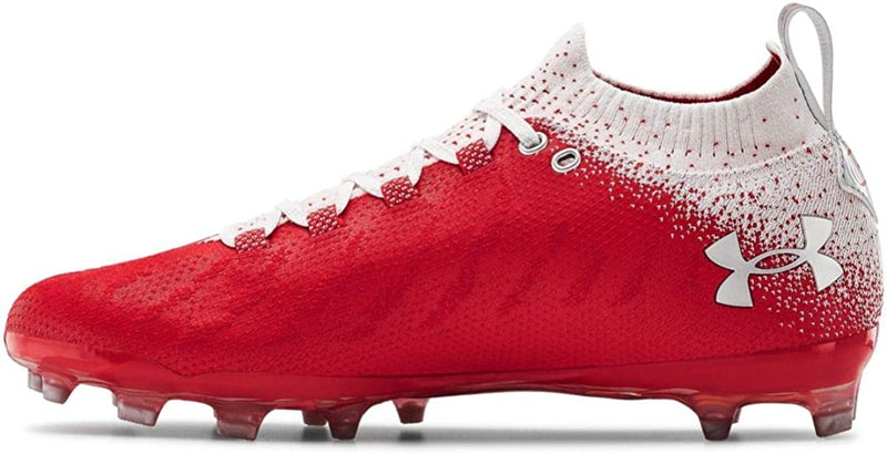 3022654 Under Armour Mens Spotlight Lux Mc Cleats Red 600 Size 14 - Like New