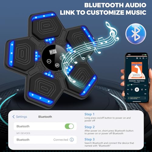 LOLOBOX 2025 MUSIC BOXING MACHINE ADULTS KIDS SMART BLUETOOTH - BLACK - Like New