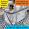 BABY EINSTEIN KICK & SNOOZE 3-IN-1 FOLDABLE PLAYARD BASSINET PIANO TOY - GRAY - Like New