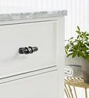 AMEROCK CARRIONE COLLECTION 2-1/2 IN. (64MM) KNOB BP36647MBKBBR - MARBLE BLACK - Brand New