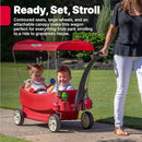 STEP2 ALL AROUND CANOPY WAGON KIDS RIDE ON TOY STROLLER SUBSTITUTE 822799 - RED - Like New