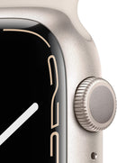 For Parts: APPLE WATCH SERIES 7 GPS 45mm STARLIGHT ALUM MKN63LL/A CRACKED SCREEN