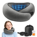 PURROCH ADVANCED MEMORY FOAM NECK TRAVEL PILLOW WITH EYE MASK & EAR PLUGS - Like New