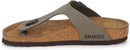 BIRKENSTOCK GIZEH UNISEX LEATHER SANDALS - SIZE: MEN 8 WOMEN 10 - STONE - Like New