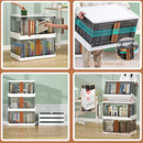 HAIXIN PLASTIC STORAGE CONTAINERS STACKABLE CLOSET ORGANIZERS AND STORAGE WHITE - Like New