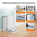 Roborock Q REVO Robot Vacuum and Mop with Multifunctional Dock - WHITE - Like New