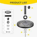 YSSOA 24.2 LBS 17.7" Market Umbrella Base Heavy Duty Round Patio Umbrella - Brand New