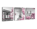 Farmhouse Canvas Wall Art Flowers Wall Decor Brown Theme Rustic Framed Artwork - Brand New