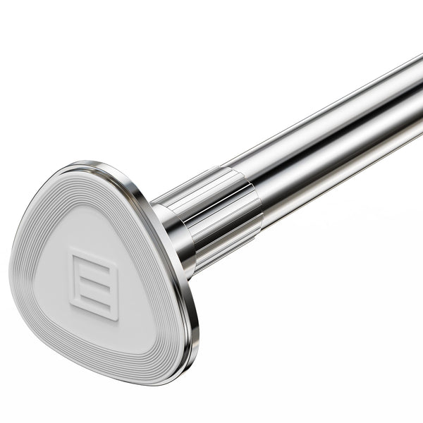 BLU-PIER TECH SHOWER CURTAIN ROD TENSION - 28-48 INCH NEVER RUST - SILVER - Like New