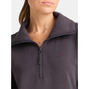 AVIA WOMEN'S SCUBAKNIT QUARTER ZIP PULLOVER - SIZE: WOMEN S - SANDWASHED BLACK - Like New