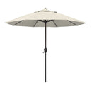 CALIFORNIA UMBRELLA 9' ROUND ALUMINUM OUTDOOR DECK UMBRELLA CRANK LIFT - BRONZE - Like New