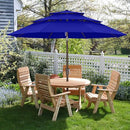 ABCCAPONY ABCCANOPY 9FT 3 TIERS PATIO UMBRELLA WITH CRANK - Scratch & Dent