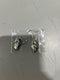 GENERIC SILVER AND WHITE LEAF EARRINGS - SILVER AND WHITE - Like New
