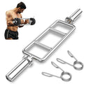 Goplus 34’’ Olympic Triceps Bar 700LBS Weight Barbell w/Knurled Handles - Black - Brand New
