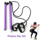 GoMi Portable Pilates Bar with Resistance Band Yoga Pilates Stick-B0881RFR13 - Brand New