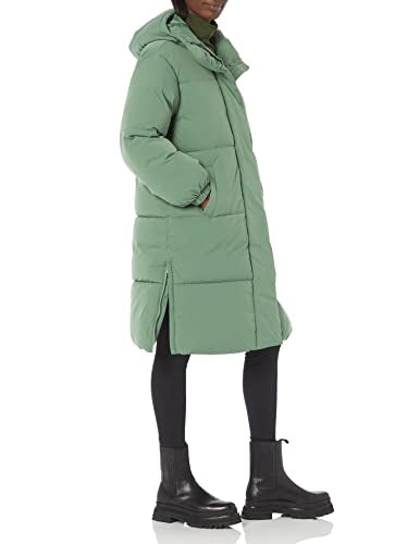 AMAZON ESSENTIALS WOMEN'S OVERSIZED LONG PUFFER JACKET MEDIUM SAGE GREEN - Brand New
