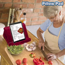 ONTEL BURGANDY PILLOW PAD TABLET STAND, 3 VIEWING MULTI-ANGLE - BURGUNDY - Like New
