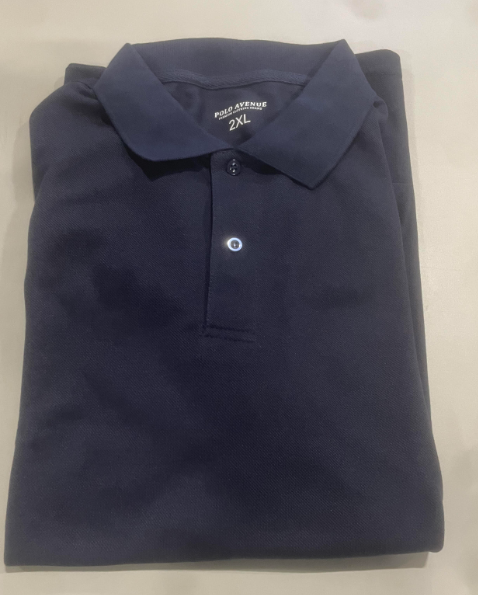 POLO AVENUE POLO SHIRT - SIZE: MEN 2XL - NAVY - Brand New