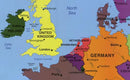 2004 map of Europe Size 20x24 - Ready to Frame Europe continent map - Brand New