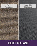 DEXI Welcome Mat Heavy Duty Rubber Entrance Mat 23.5"x35.5" B09ZNN1L2K - Brown - Brand New
