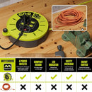 Masterplug 30ft Cassette Cord Reel Retractable Lead Winding Handle 16AWG 10A - Like New