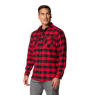 XN8978 COLUMBIA MEN'S BEARMOUTH SPRINGS SIZE M MOUNTAIN RED BUFFALO CHECK - Brand New