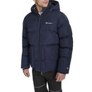 CHAMPION MEN'S QUILTED FULL-ZIP HOODED PUFFER JACKET MEN M PEACOAT PATCH POCKET - Brand New