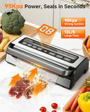 AOBOSI 95KPA AUTOMATIC VACUUM SEALER 9-IN-1 FOOD SEALER DRY/MOIST/LIQUID FOODS - Like New