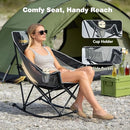 SunnyFeel 2-Pack Rocking Camping Chair with Headrest Heavy Duty 500LBS - Like New