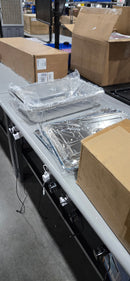 GENERIC 8 PIECE PAN AND LIDS - STAINLESS STEEL - Like New