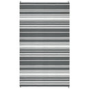 GARVEE OUTDOOR GRAY 8X10 RUG WATERPROOF FOLDABLE - GRAY - Like New