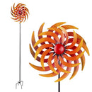 Alpine Corporation 75" Tall Outdoor Dual Metal Garden Wind Kinetic Spinner - Brand New