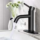SOKA BATHROOM SINK FAUCET SINGLE HANDLE STAINLESS STEEL SK16002PA - BLACK - Like New