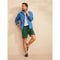 GALAXY MEN'S 5-POCKET FLAT-FRONT STRETCH TWILL CHINO SHORTS SIZE: MEN 36 - OLIVE - Brand New
