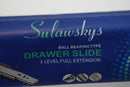 SULAWSKYS BALL BEARING TYPE DRAWER SLIDE 3 LEVEL FULL EXTENSION (22 INCH) BLACK - Like New