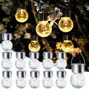 SOLPEX 12 PACK HANGING SOLAR LIGHTS OUTDOOR - WARM WHITE - Like New