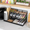 MIND READER CUP AND CONDIMENT STATION KITCHEN METAL MESH - BLACK METAL - Like New