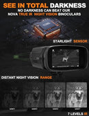 VISIOGEAR NIGHT VISION GOGGLES NOVA 4K NIGHT VISION BINOCULARS - BLACK - Like New