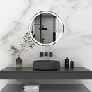 CLOUD MOUNTAIN 24" ROUND WALL-MOUNTED BATHROOM MIRROR USM3056-60TDMB - Like New