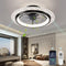 KINDLOV MODERN CEILING FAN LIGHTS, 19.7" FLUSH MOUNT, 6-SPEED, CLF233 - BLACK 01 - Like New